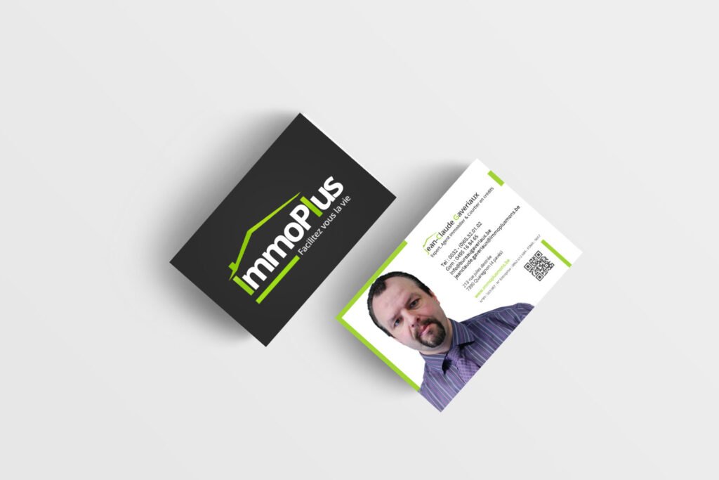Carte de visite immoplus mons