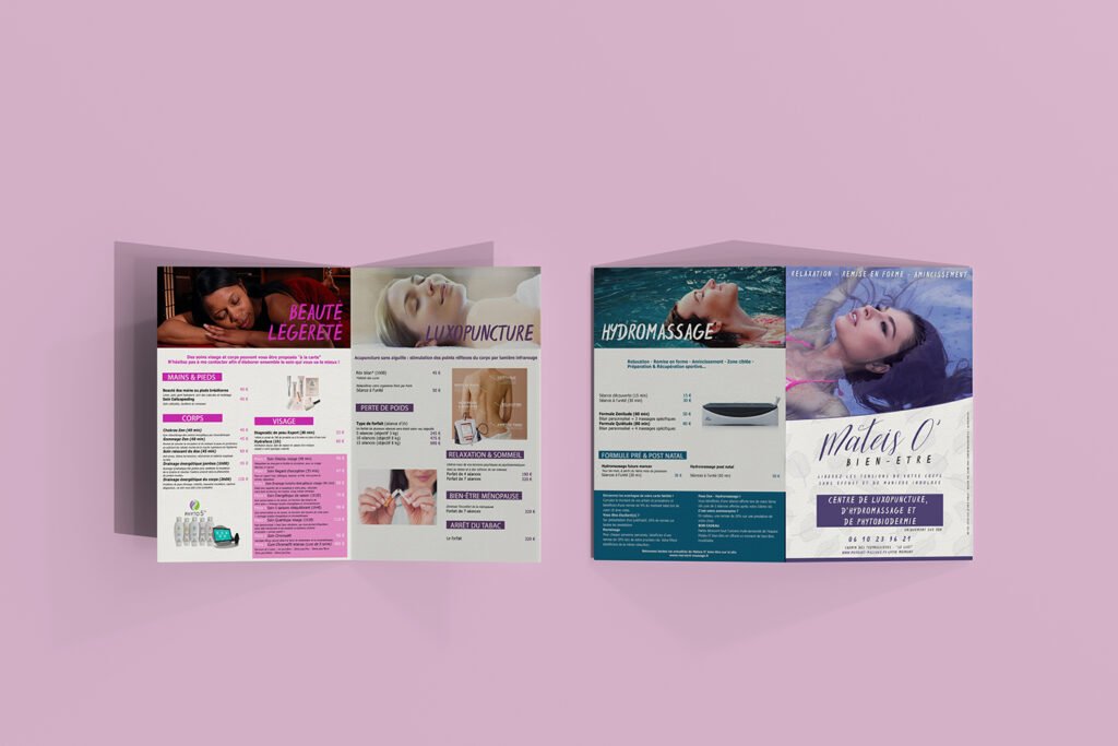 dépliant tarif de mateis o bien etre mornant massage