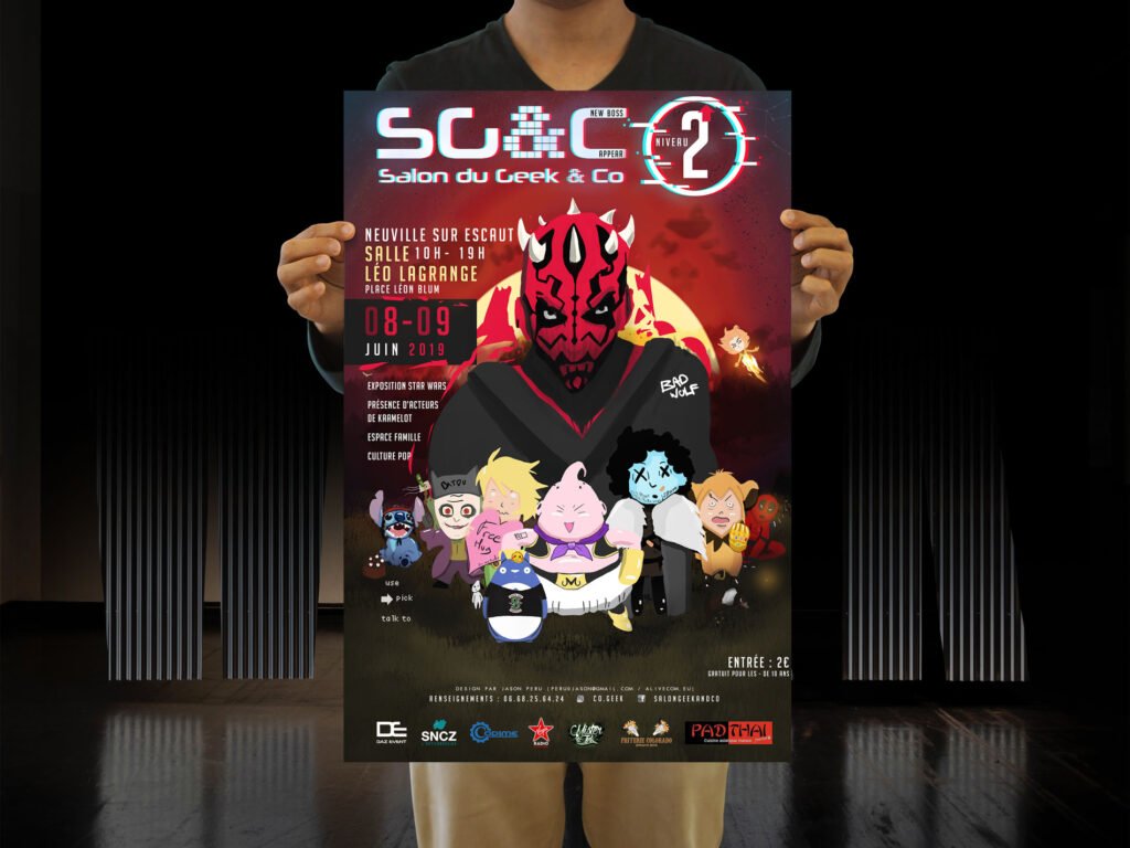 affiche salon geek&co