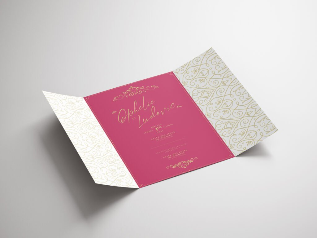 Faire-part mariage conte de fée Lens